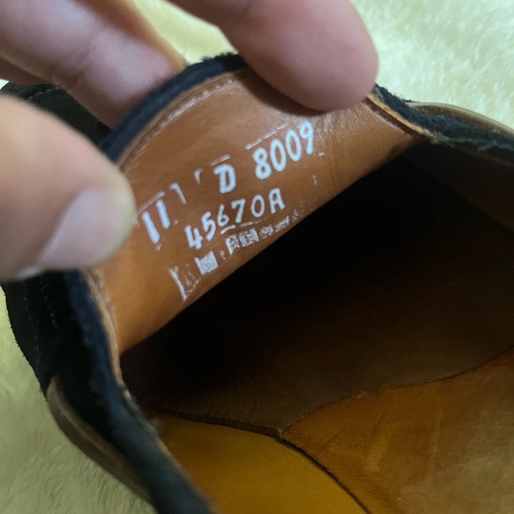 RARE MODEL | ALLEN EDMONDS 11E NAVY BLUE SUEDE ACHESON TASSEL LOAFER DRESS SHOES - Picture 11 of 13